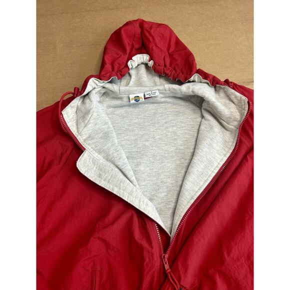 Universal Studios Adult Small Red Jacket Full Zip Hoodie Rain Windbreaker - Picture 5 of 9